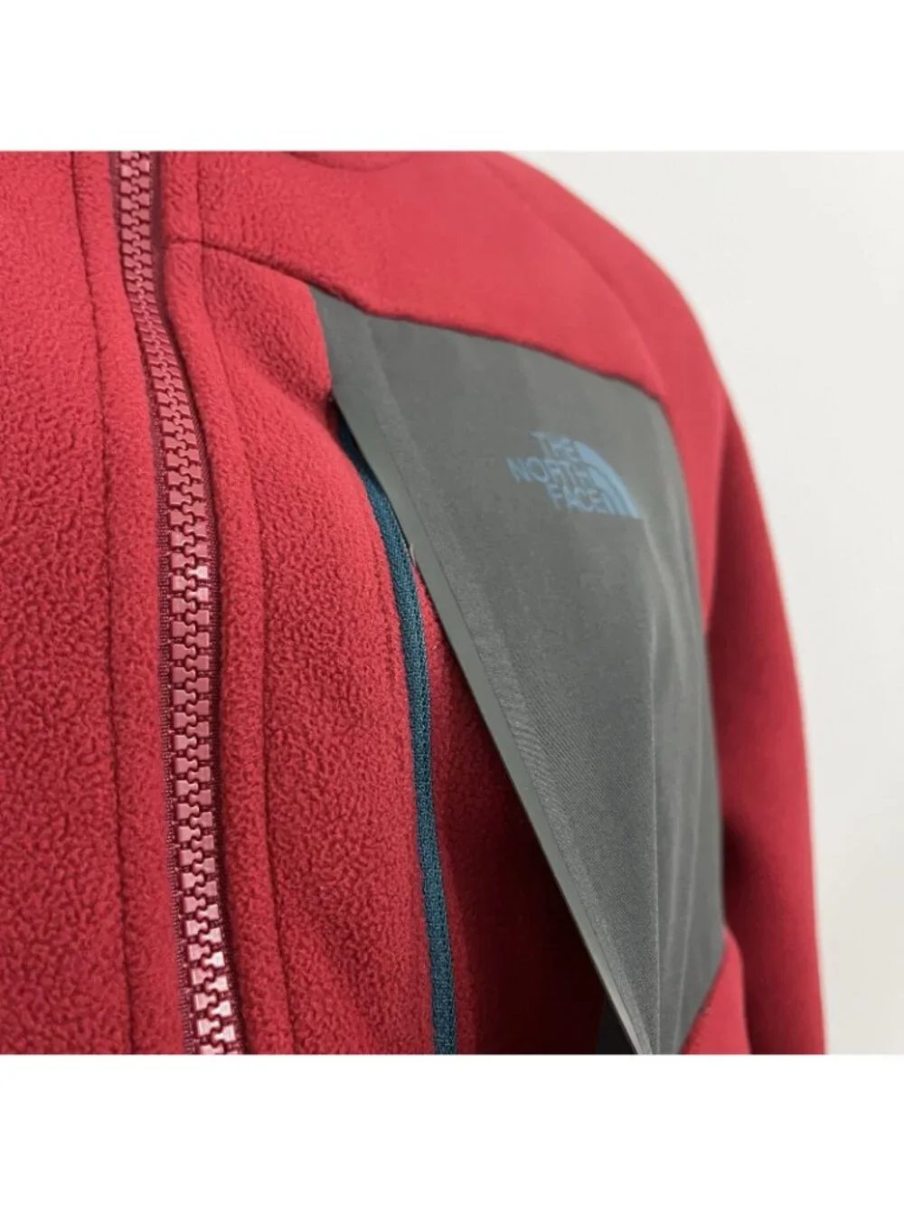 The North Face Red Sherpa Lined Chimborazo Zipper Front Jacket